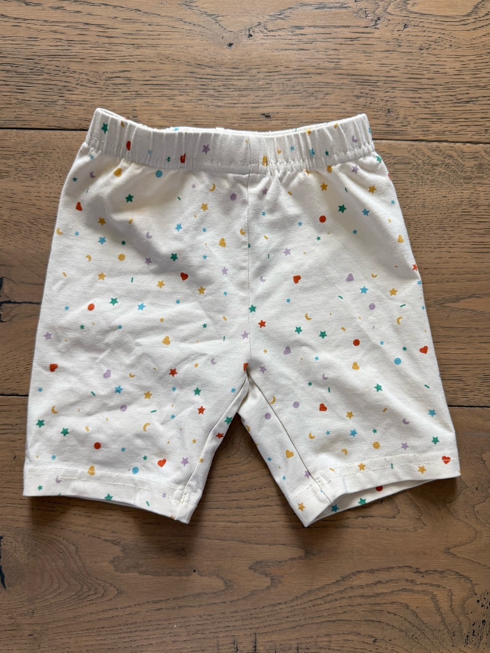 Hanna Andersson Rainbow Stars Hearts Bike Shorts 3T